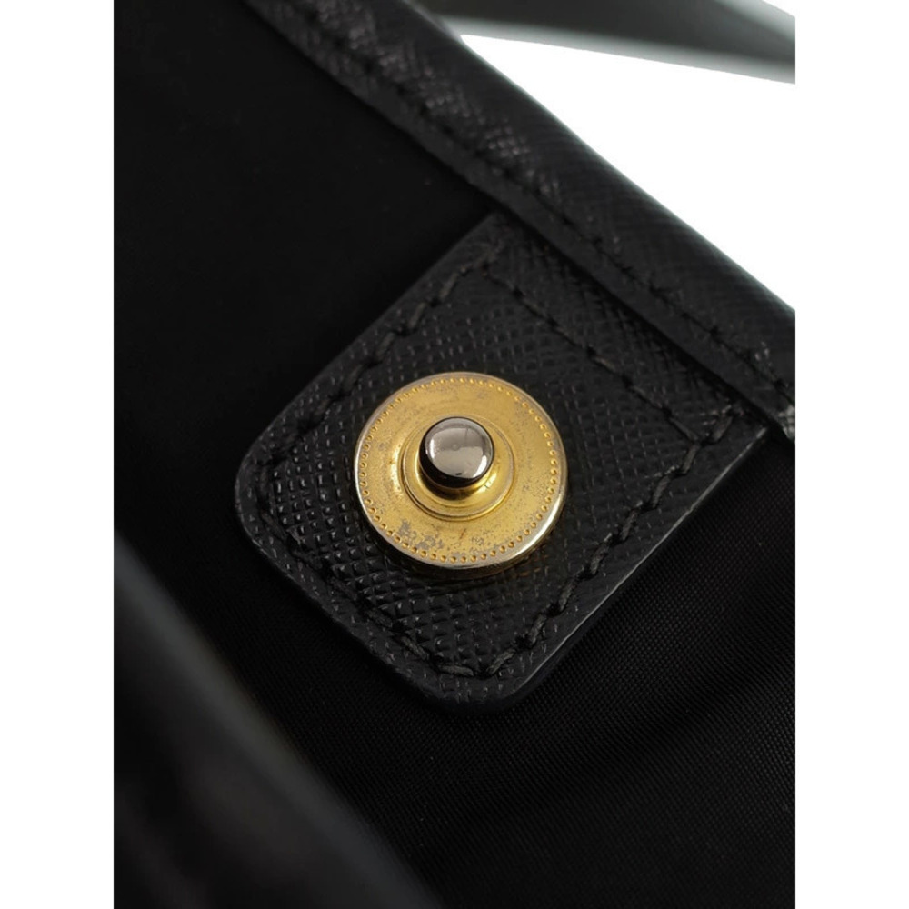 Prada Tessuto Jacquard Logo Tote Nero Black - Picture 7 of 9
